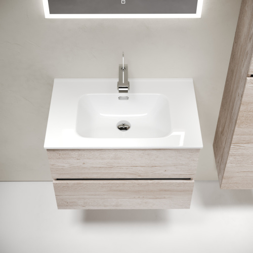 Тумба под раковину Sancos Urban UR70EG 70х50 подвесная цвет коричневый - фото 5